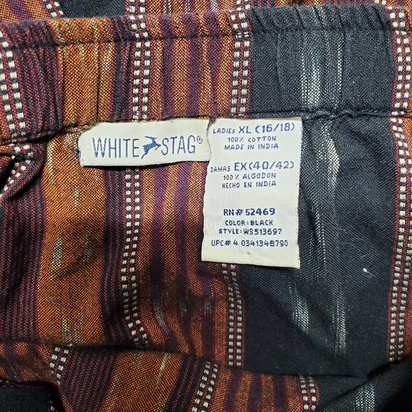 White Stag Women's Drawstring Waist Maxi Skirt with Side Slit on Both Sides - Picture 8 of 8